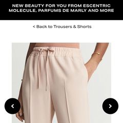 Reiss Hailey Pull On Trousers - Light Pink - UK 10L - BNWT RRP 140
