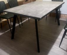 fredrik extending dining table in grey marble
