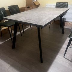 fredrik extending dining table in grey marble