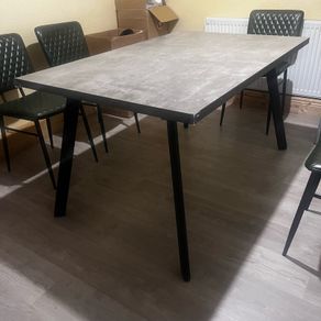 fredrik extending dining table in grey marble