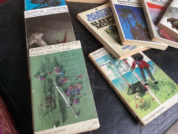 Vintage Agatha Christie Crime Fiction Book Bundle