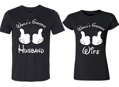 World's Greatest Wife Husband funny Couple T-Shirt valentines day gift present