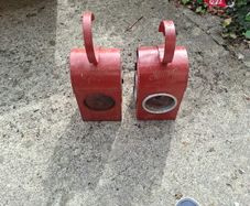 two railway lantern