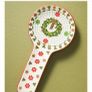 Anthropology Festive Bistro Tile Spoon Rest Dish Image 3