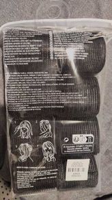 Large Velcro hair rollers, 8pcs