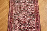 Pretty Vintage Persian Malayer Hand knotted Runner Wool Rug