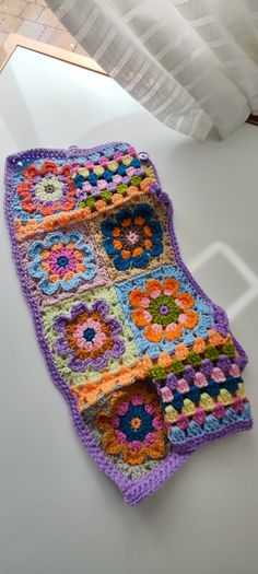 Handmade granny square baby cardigan