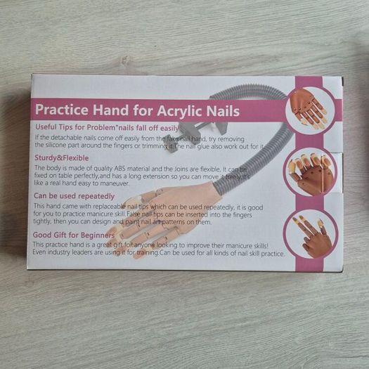 Nail Practice Hand w Accessories