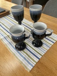 Pottery goblets and mugs