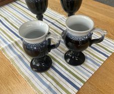 Pottery goblets and mugs