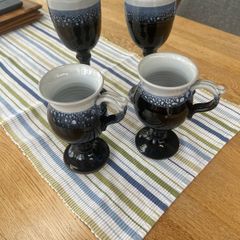 Pottery goblets and mugs