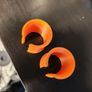 Preston Innovations Compatible Offbox Adapters - 30mm Round (Orange) Image 2