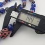 Vintage Venetian Style Mix Thousand Eyes & Chevron Glass Beads Necklace Image 8