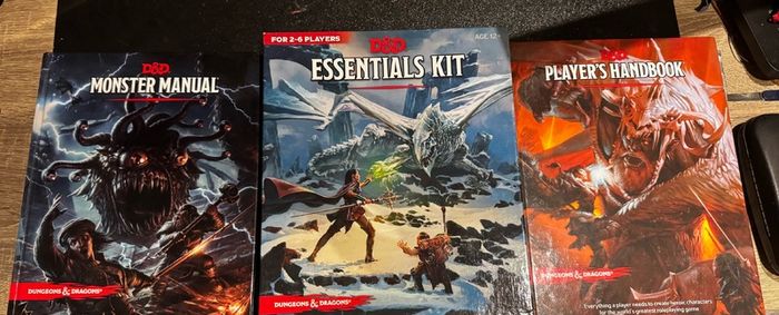 D&D starter set with painted miniatures