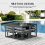 9PCs Patio Aluminium Dining Set (LIMITED STOCK) Image 3