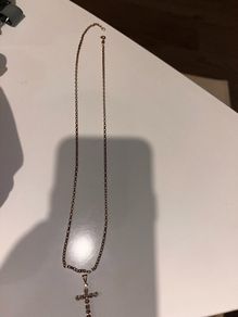 Gold chain and cross