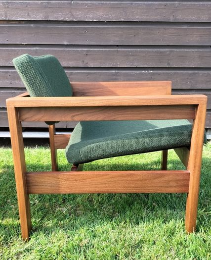 Mid Century Vintage Crannac Armchair & Side Table