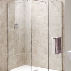 Clearance: Chianti Wet room End Panel 800 inc towel rail