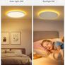 LED Ceiling Light Dimmable with Remote 24W Ceiling Lamp Flat with 2000K Backlight, Warm Night Light and Timer, Modern Round 12" Ultra Thin Light Fittings for Living Room Bedroom Kitchen Image 7