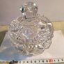 Vintage/Antique Art Deco Glass Lidded Pot/Vanity Pot Image 3