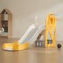 Indoor Outdoor kids Toddler garden slide  Toddler Slide, Kid Slide for Toddlers Age 1-12 w/ Climbable Ladders & Basketball Hoop & Storage Space, Indoor Outdoor Slide Playset for Kids Within 50kg, Toddler Playground w/ Raised Handrail Image 7