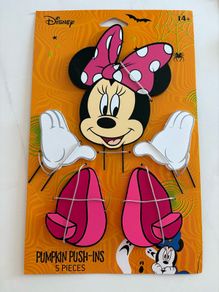 Disney's Minnie  Halloween Pumpkin Push-ins Decoration Kit 5 piece set
