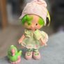 Lime Chiffon with Friend Parfait Parrot Strawberry Shortcake Doll Ccomplete outfit HTF AGC Kenner A.G.C same era as MLP G1 My Little Pony Image 3
