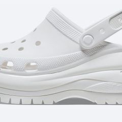 Crocs Classic Mega Crush Clog White Women's Size UK 6 Brand New