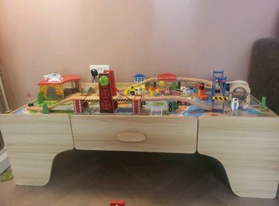 Wooden train set