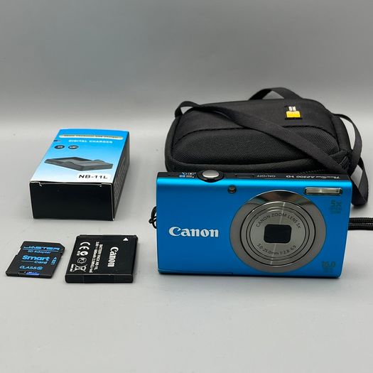 Canon PowerShot A2300 HD 16MP Digital Camera Blue - Full Kit
