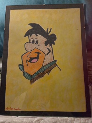 Fred Flintstone drawing