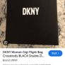 DKNY Donna Karen Gigi Monogram Flight Crossbody Bag in Gift Box Image 9