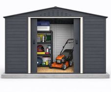 Alpine 10x8 Steel Garden Sheds+ FREE Delivery