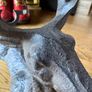 New with tags heavy cast iron stag wine bottle holder Image 8