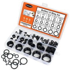 200pcs Rubber O-ring Boxed For Faucet Hose Connector Seal Valve Water Proof Machine Oil Proof Washer Combo Set Accessories