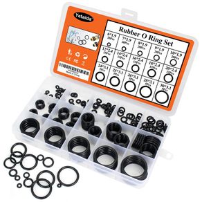 200pcs Rubber O-ring Boxed For Faucet Hose Connector Seal Valve Water Proof Machine Oil Proof Washer Combo Set Accessories