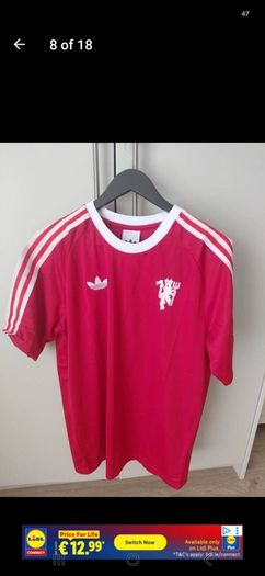 Manchester United retro addidas originals T-shirt