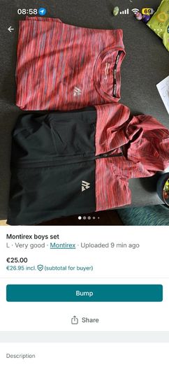 Montirex jacket and t shirt