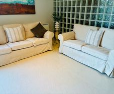 IKEA Extorp 3 seater and 2 seater sofas