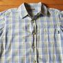 Blue Green Check Shirt Age 5-6 Image 2