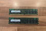 1GB (2x 512MB) Samsung DDR2 Desktop Ram