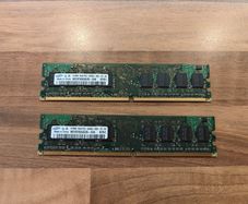 1GB (2x 512MB) Samsung DDR2 Desktop Ram
