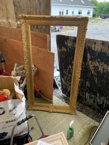 Golden picture frame