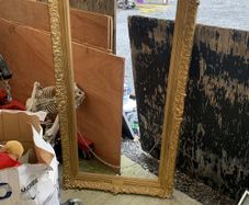Golden picture frame