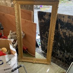 Golden picture frame