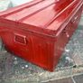 Large painted metal storage chest Image 2