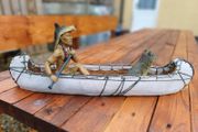Vintage Native American Canoe Figure