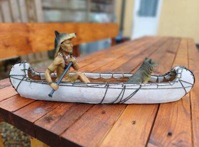 Vintage Native American Canoe Figure