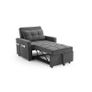 Grey 1 Seater Sofa Bed, Pabs Image 2