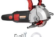 Wall Chaser 34 mm Cutting Depth Wall Cutting Machine 2500W Wall Groove Cutting Machine 38 mm Cutting Width Wall Slotting Machine With 5 Saw Blades 115 mm Diameter 6300r/Min with Infrared Ray